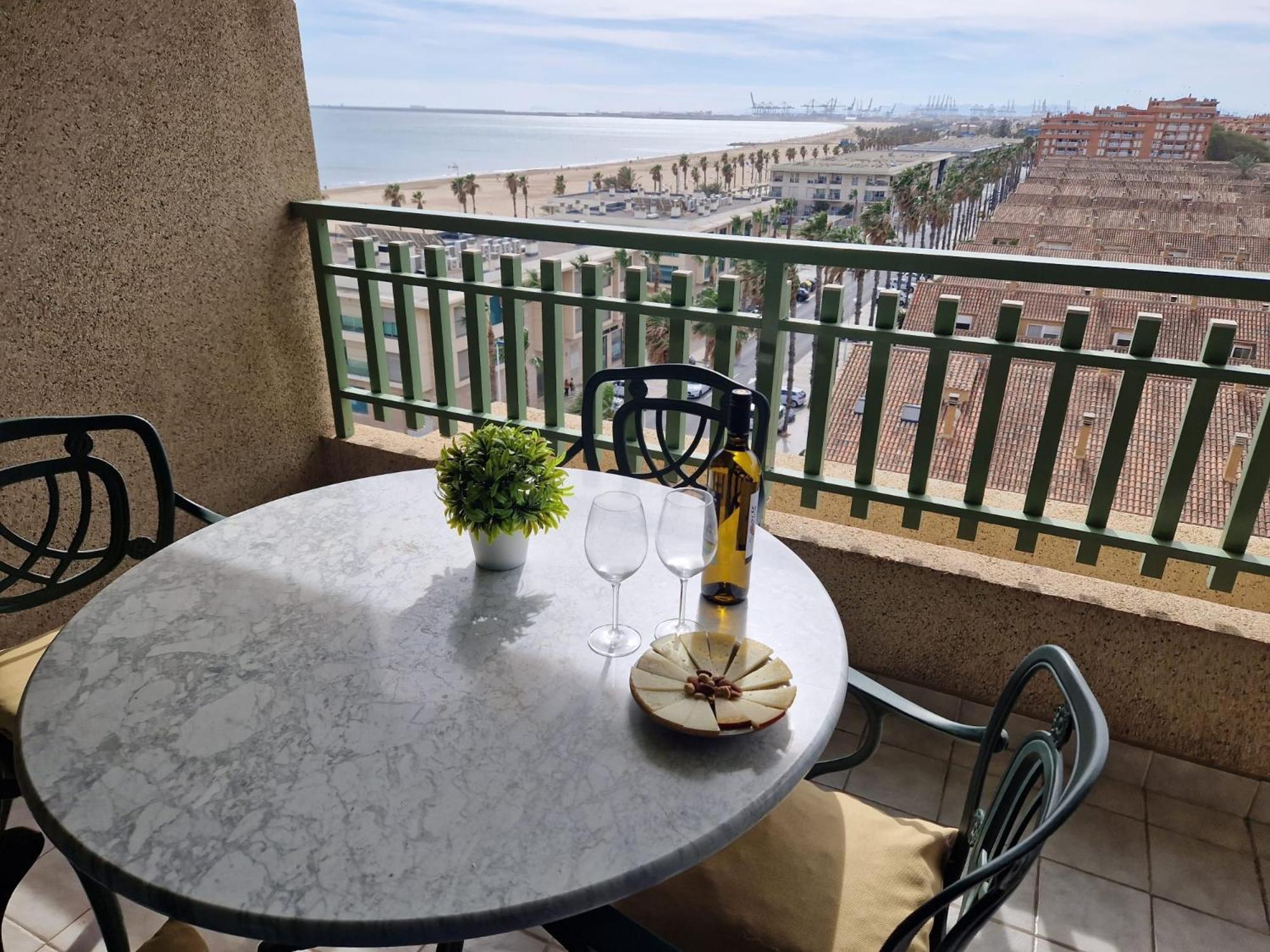 Apartamento Primera Linea De Playa Patacona Valencia Ngoại thất bức ảnh